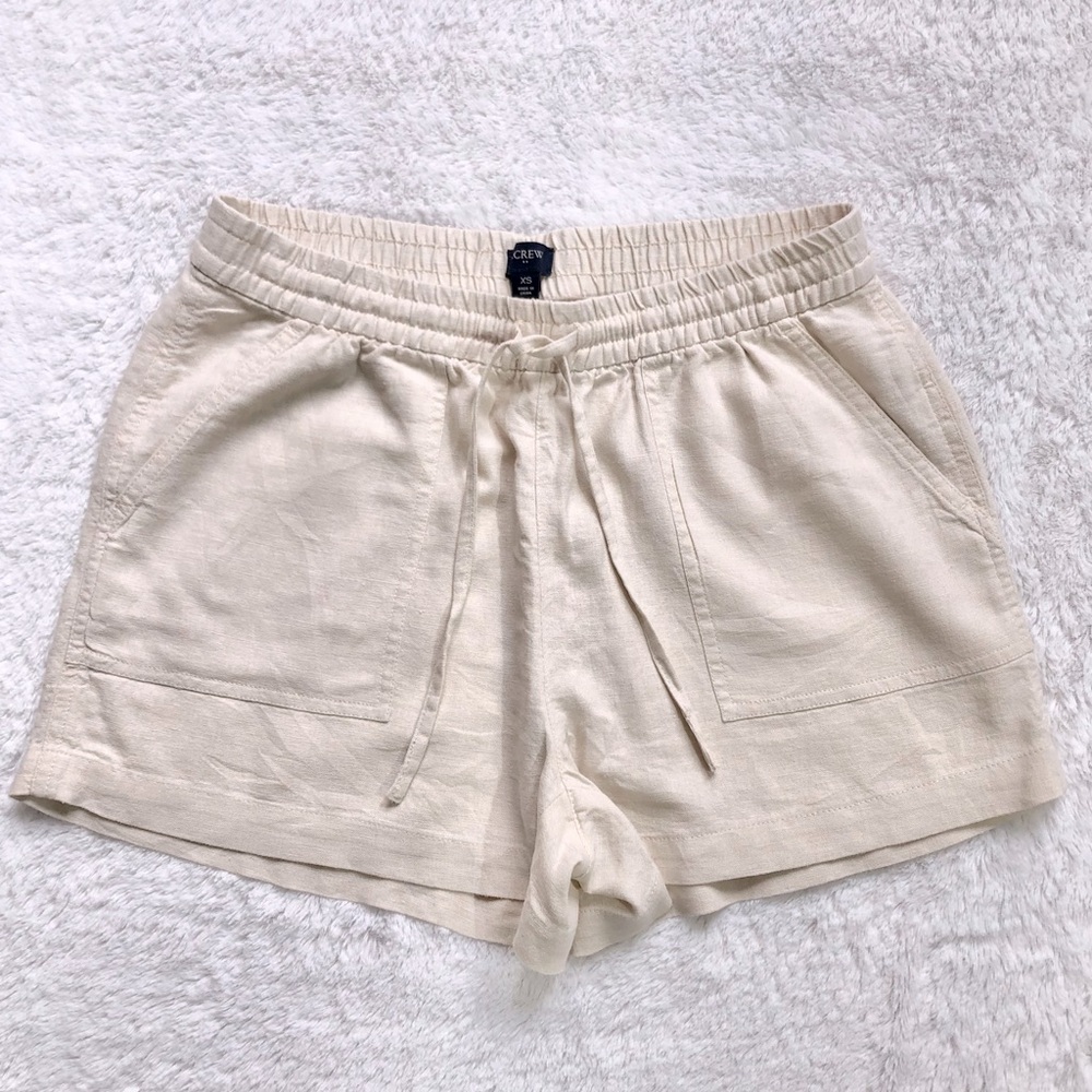 J. Crew Linen-Blend Drawstring Shorts - Picture 3 of 9